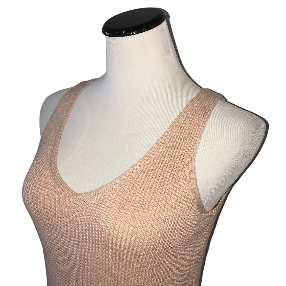 Elizabeth And James Pink Sweater Tank Top